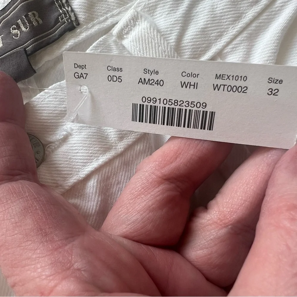 NWT J. Crew Point Sur White Denim Jeans Women’s Size 32 Shoreditch Strai…